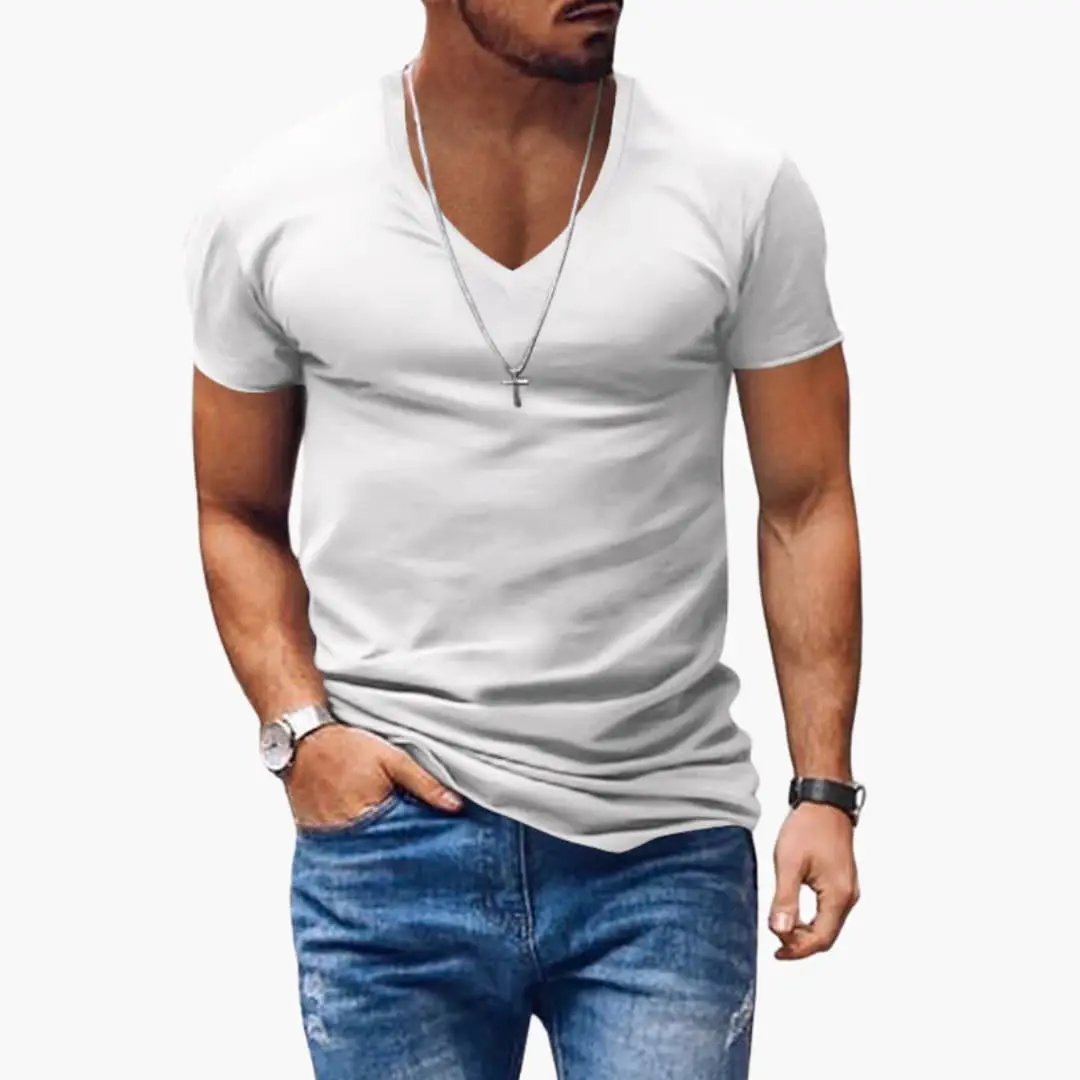 Alistair | Effortless Men's V-Neck Short Sleeve T-Shirt