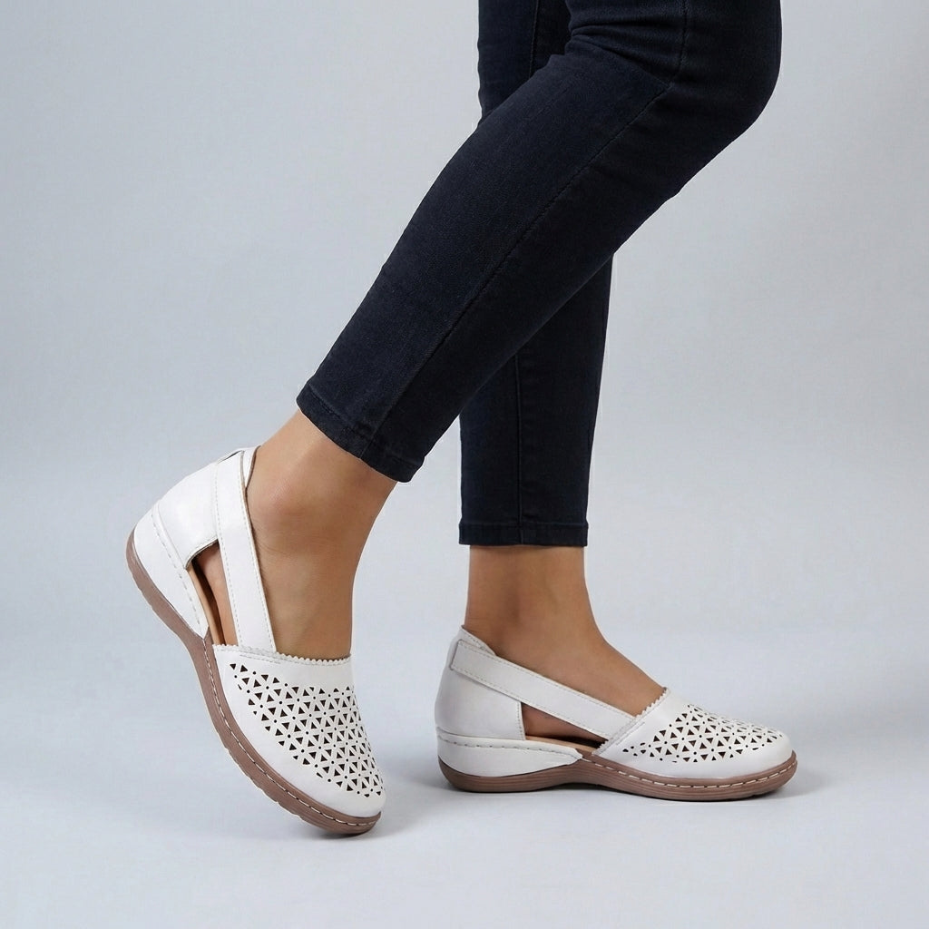 Arabella | Effortless Women's Scalloped Cut Out Sandals