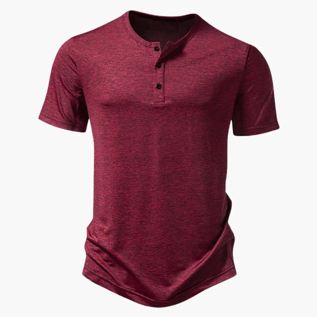 Arthur | Relaxed Men's Short Sleeve Cotton Button T-Shirt