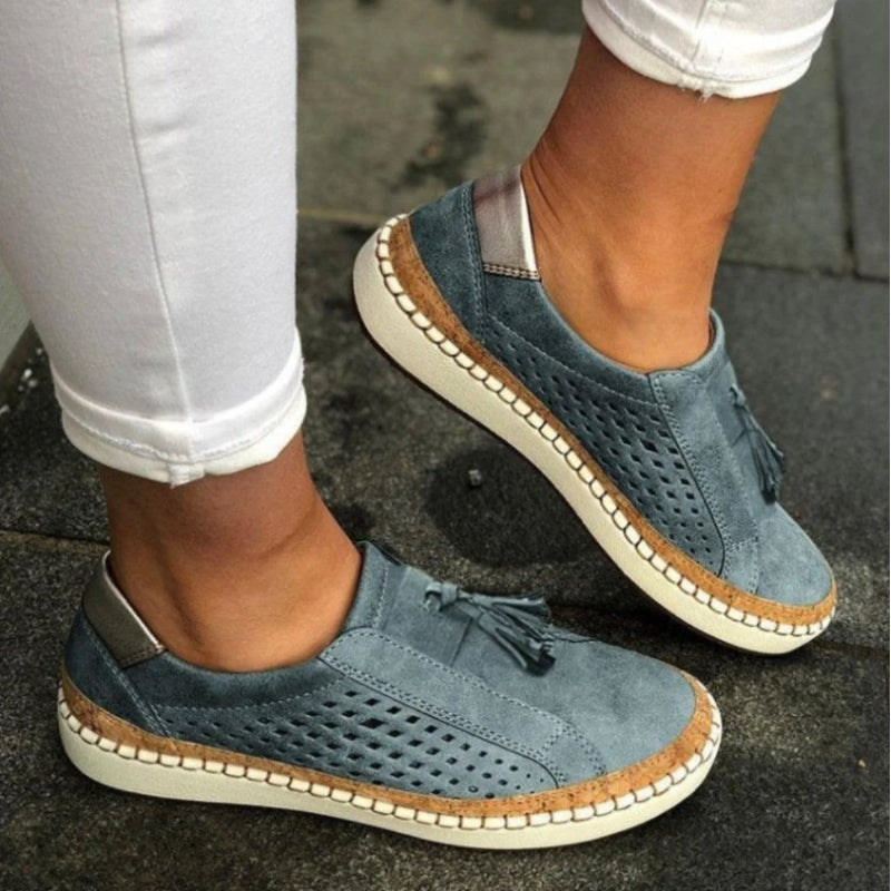 Delphine | Women's Slip On Knit Ergonomic Trainers
