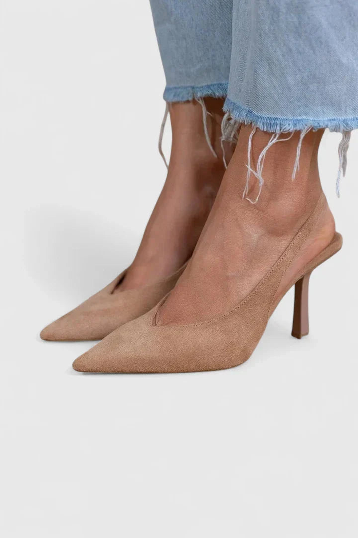 Eleanor | Effortless Women's Pointed-Toe Slingback Heels