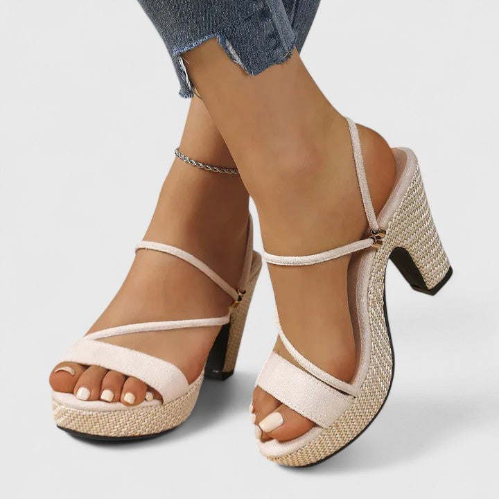 Genevieve | Stylish Women's Platform Heels Slide Sandals