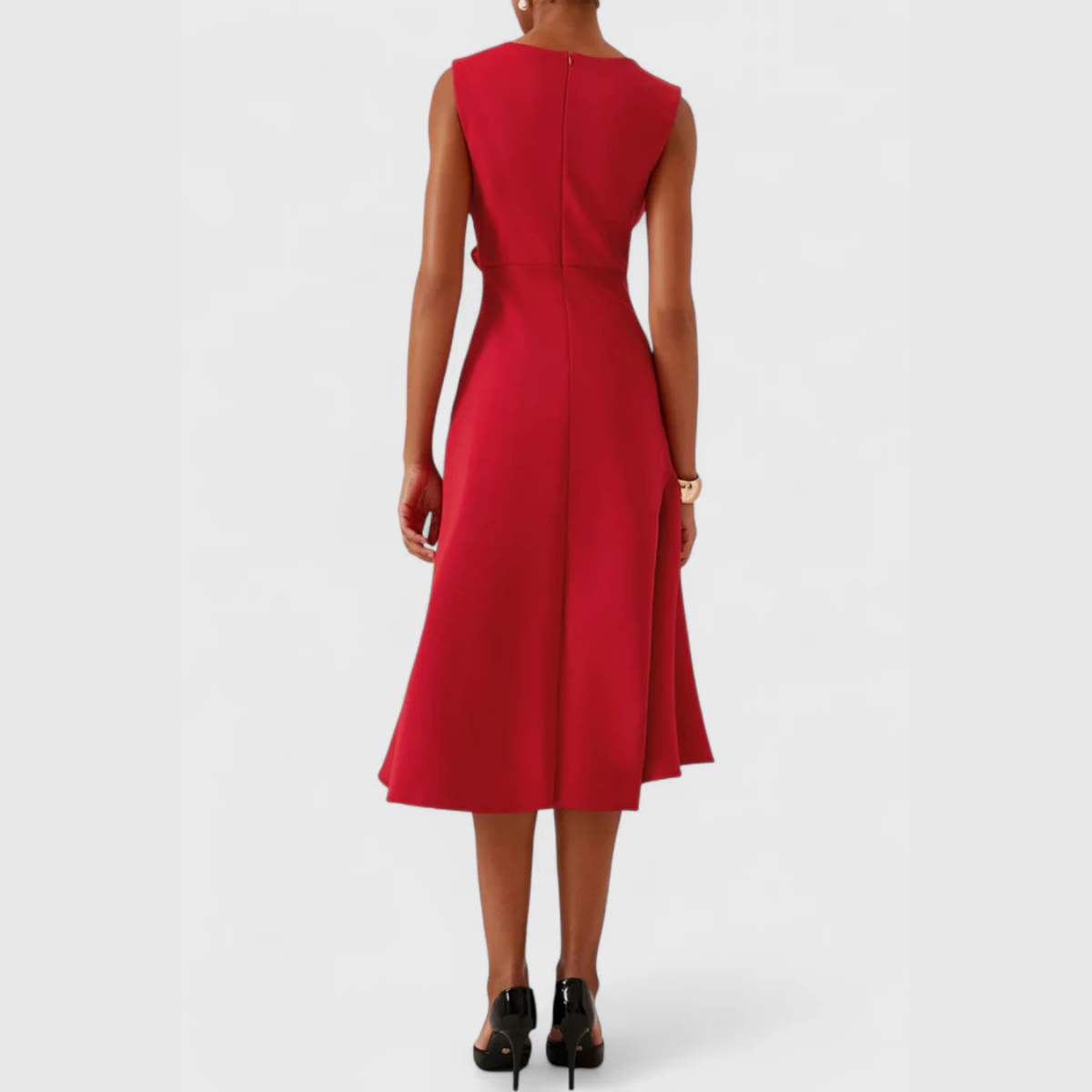 Imogen | Women Draped Elegant Midi Dress