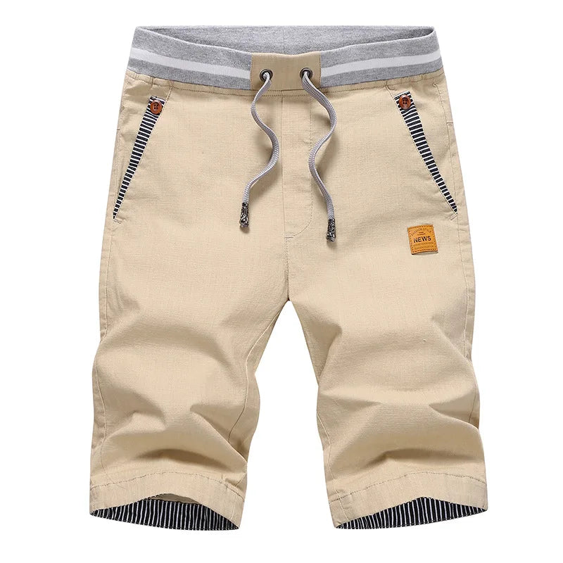 Jasper | Men Casual Summer Shorts Cotton Drawstring
