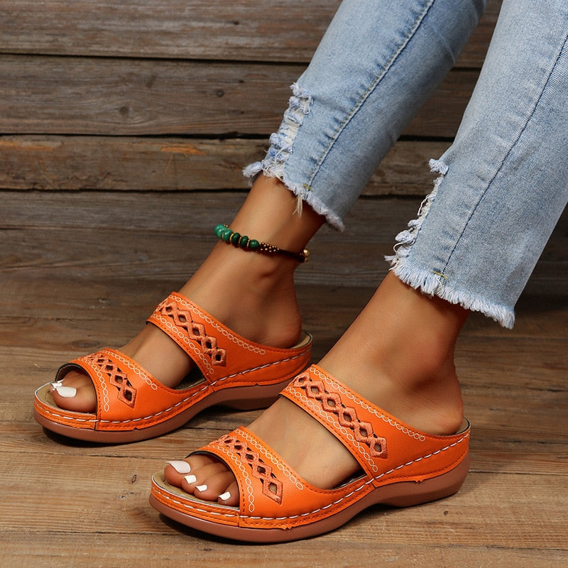 Joanne | Womens Walking Sandals Flat Supportive Casual Style