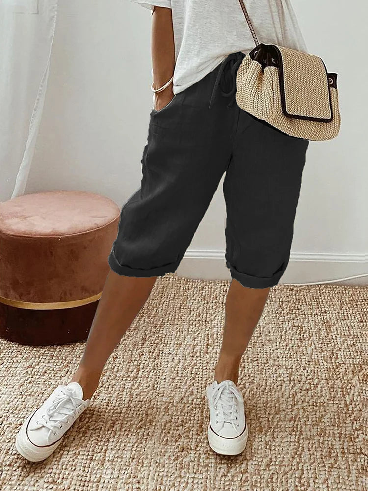 Mila | Women Summer Shorts Drawstring Casual