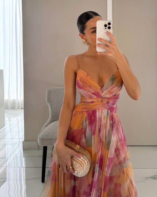Rosalind | Women Elegant Floral Maxi Dress