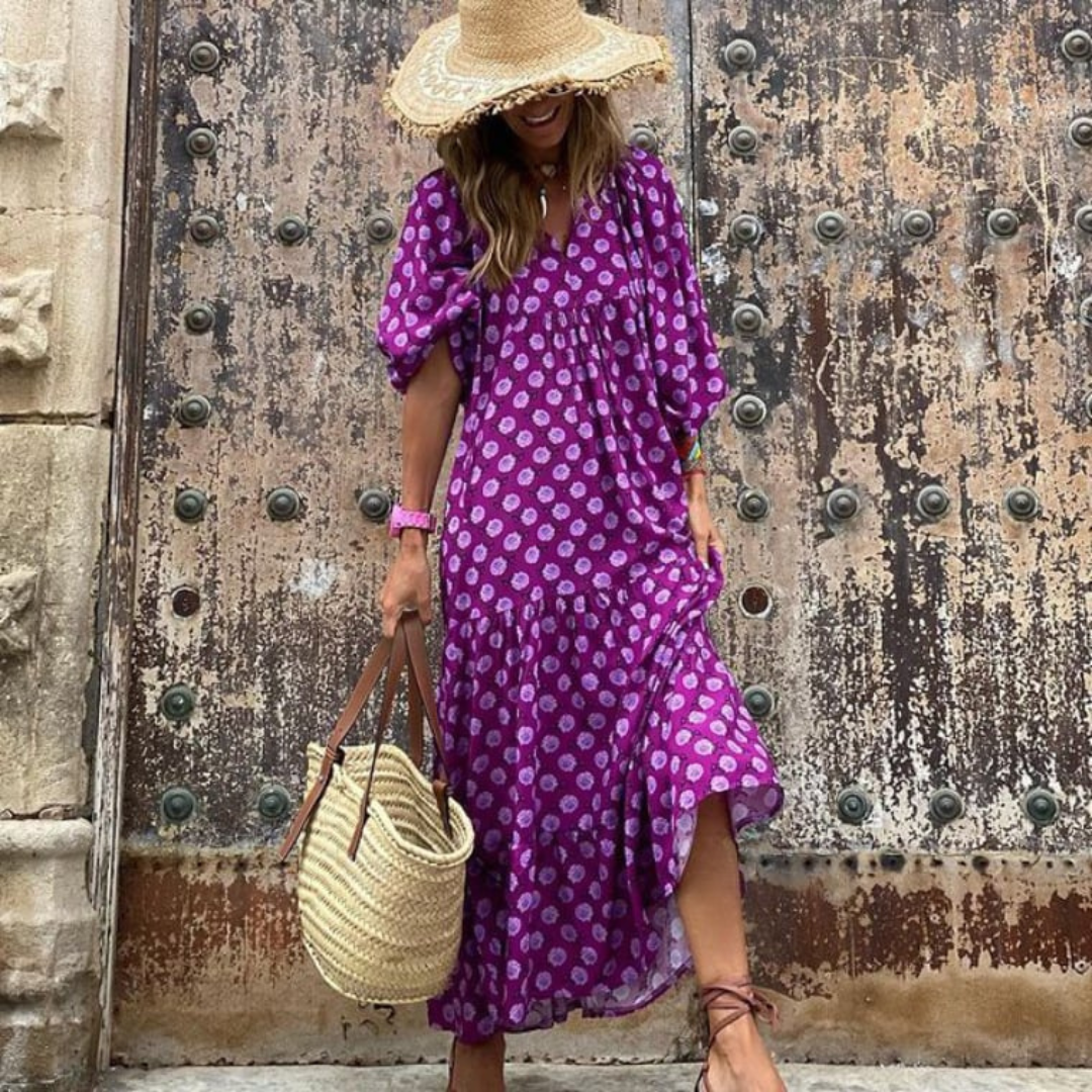 Sienna | Effortless Women's Boho Printed Maxi Dress