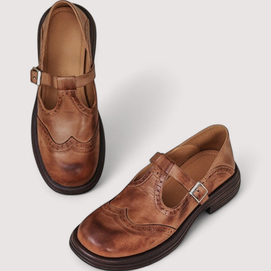 Ulrika | Women Leather Mary Jane Shoes Elegant