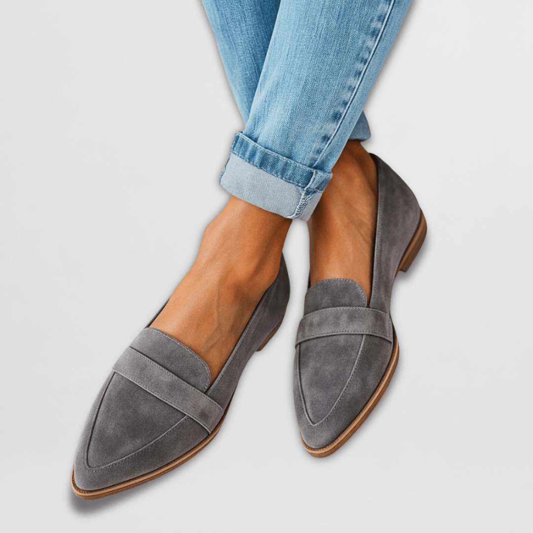 Iris | Womens Loafers Soft Suede Ergonomic Support Slip On