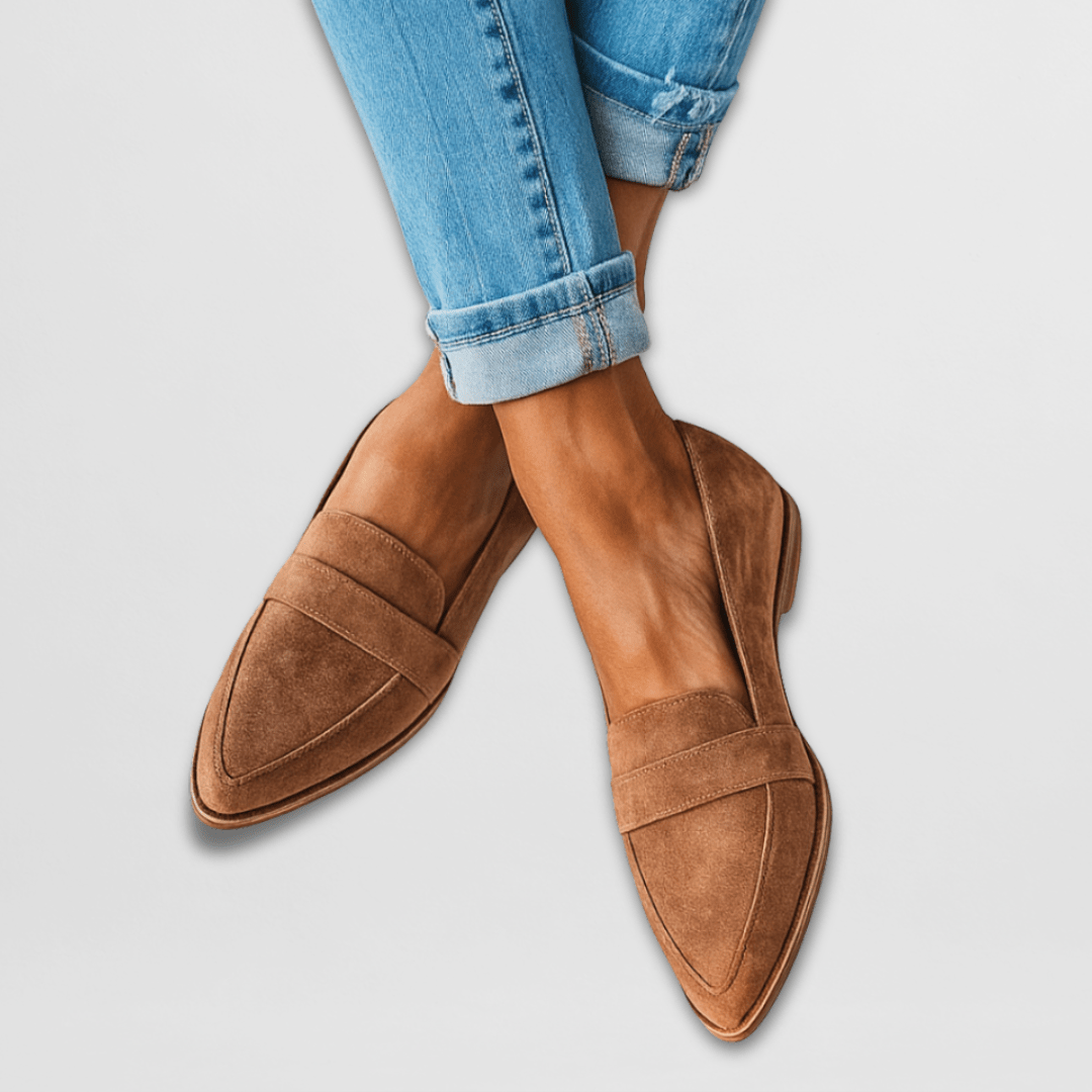 Iris | Womens Loafers Soft Suede Ergonomic Support Slip On