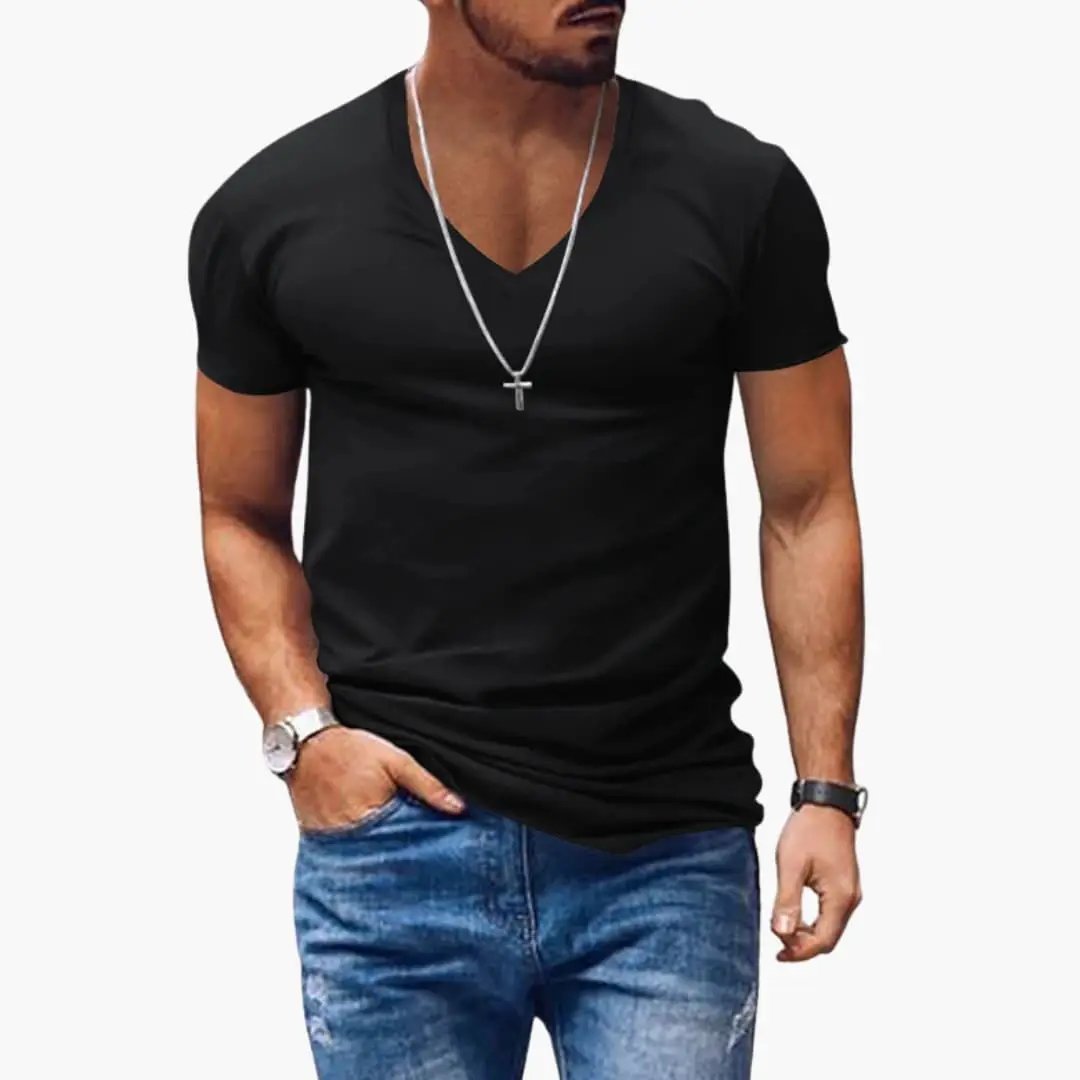 Alistair | Effortless Men's V-Neck Short Sleeve T-Shirt