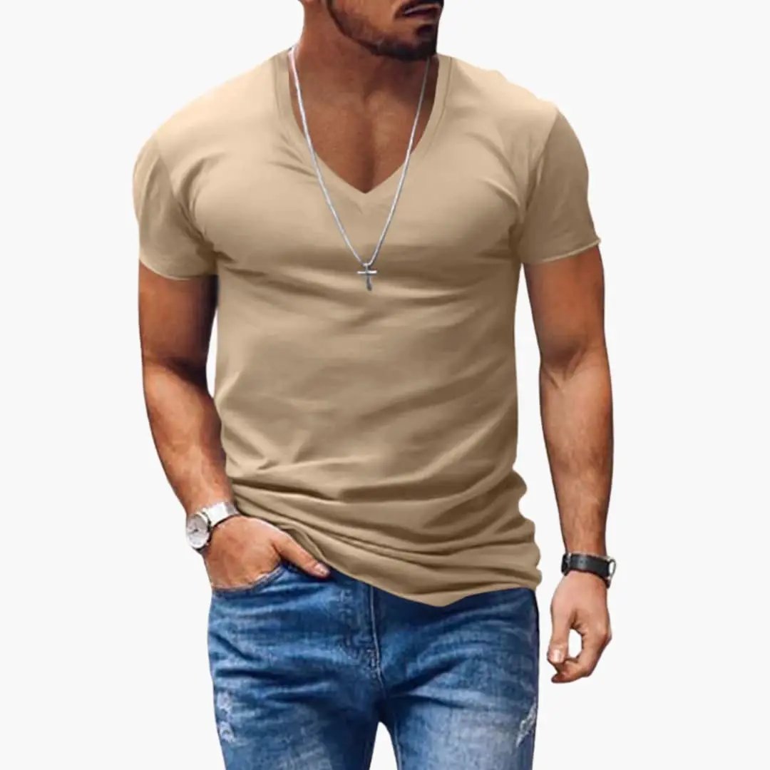 Alistair | Effortless Men's V-Neck Short Sleeve T-Shirt