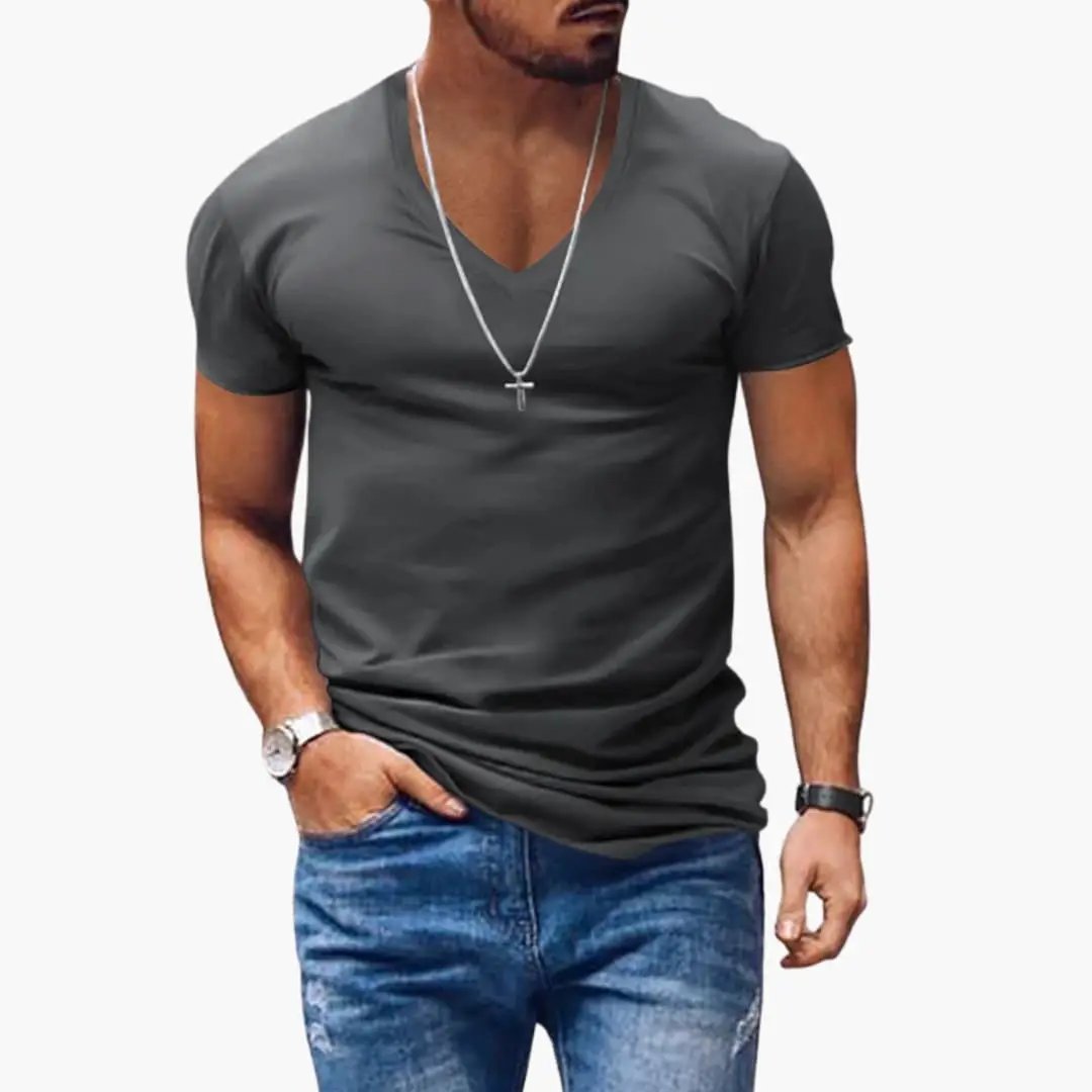 Alistair | Effortless Men's V-Neck Short Sleeve T-Shirt