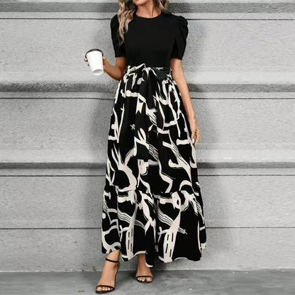Amelia | Stylish Women's Floral Puff Sleeve Maxi Dress
