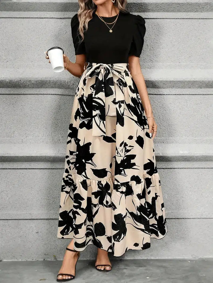 Amelia | Stylish Women's Floral Puff Sleeve Maxi Dress