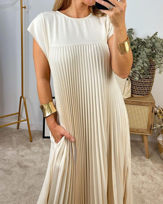 Amelie | Elegant Women's Pleated Maxi Dress Cocktail