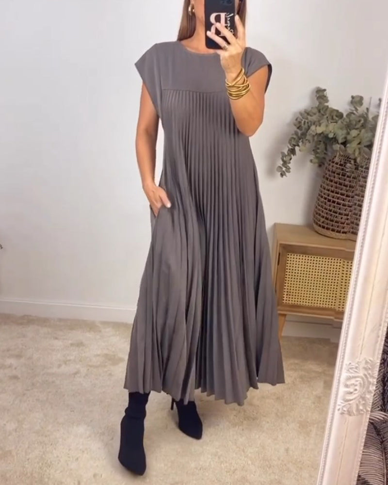 Amelie | Elegant Women's Pleated Maxi Dress Cocktail