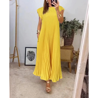 Amelie | Elegant Women's Pleated Maxi Dress Cocktail