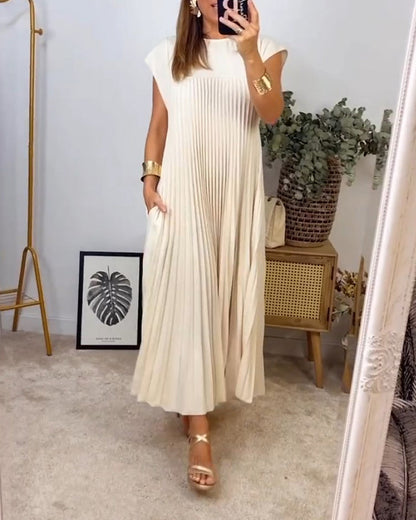 Amelie | Elegant Women's Pleated Maxi Dress Cocktail