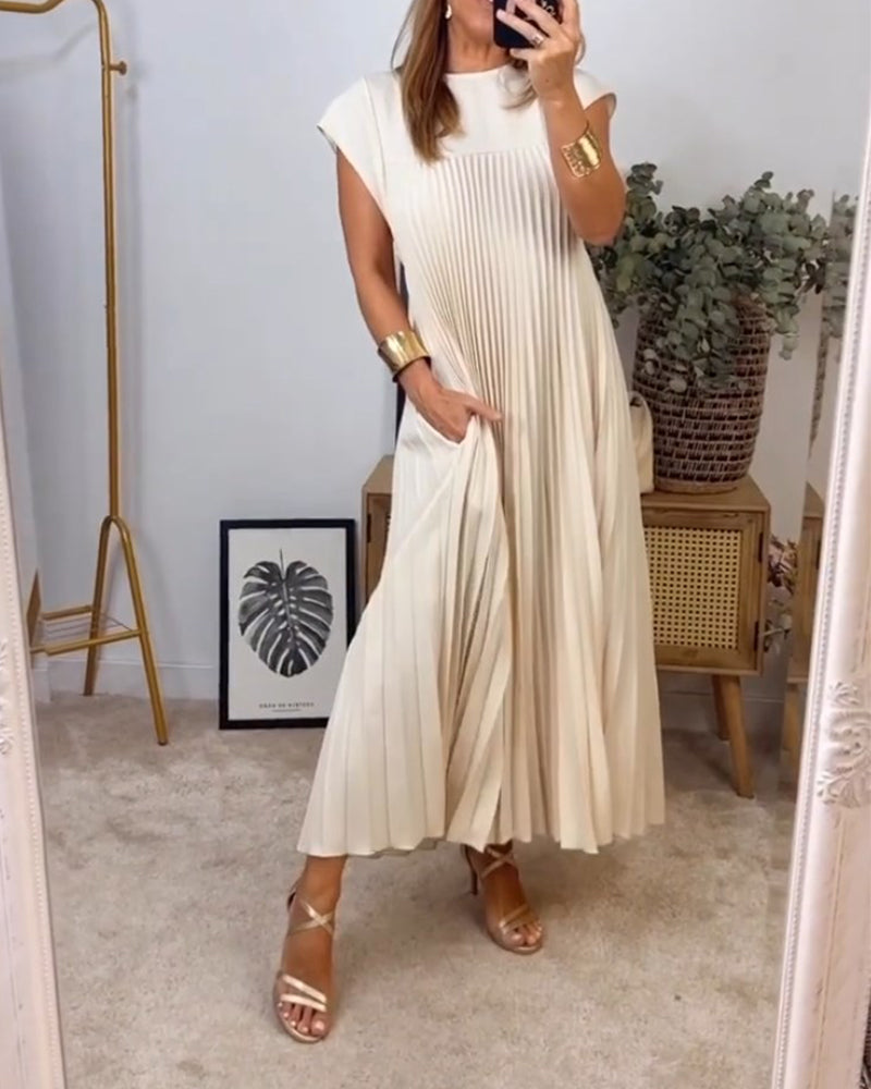 Amelie | Elegant Women's Pleated Maxi Dress Cocktail