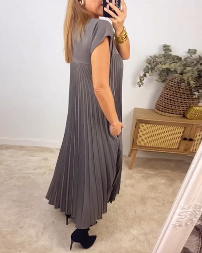 Amelie | Elegant Women's Pleated Maxi Dress Cocktail