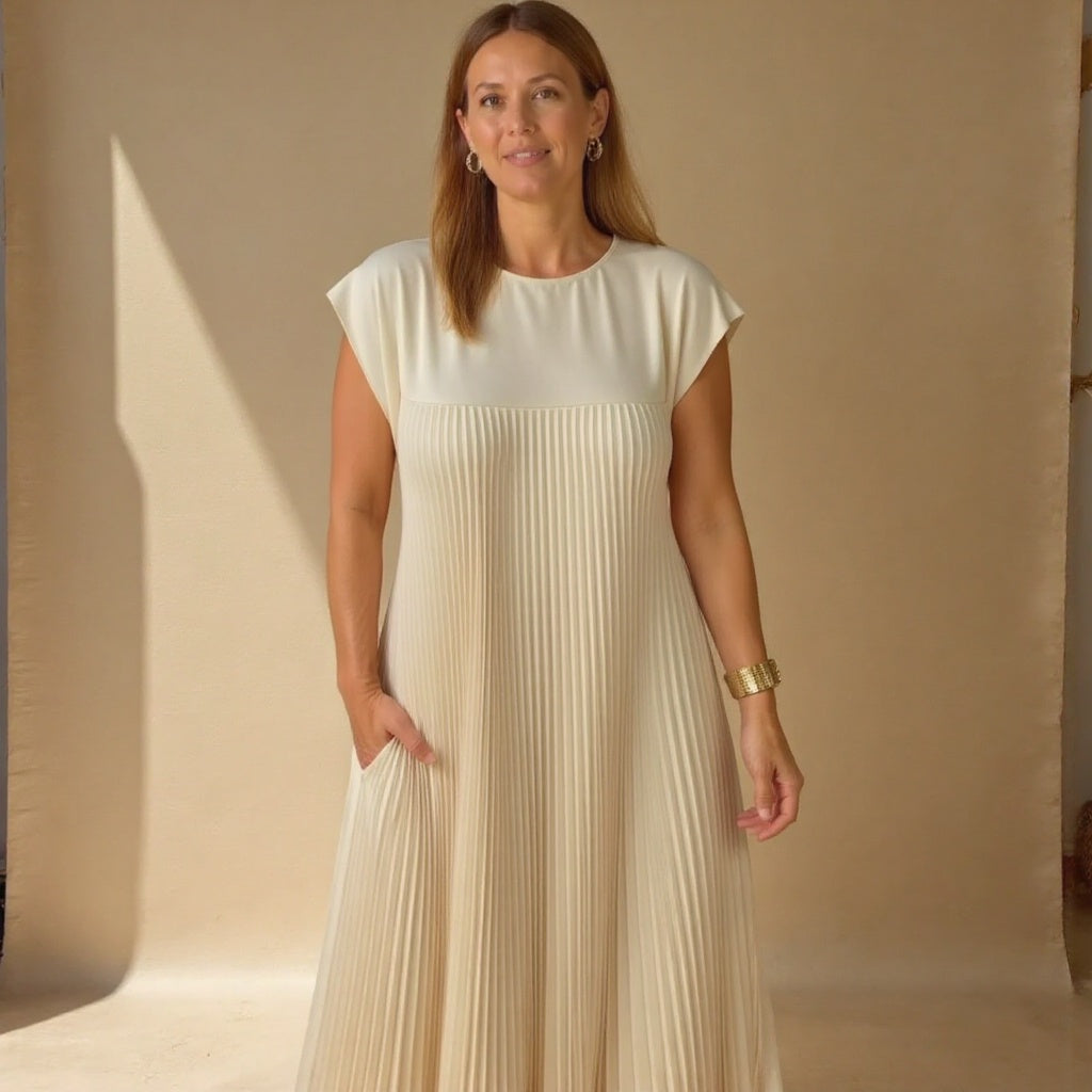 Amelie | Elegant Women's Pleated Maxi Dress Cocktail