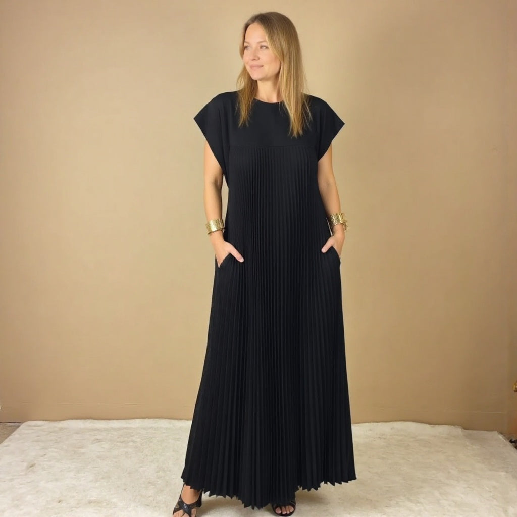 Amelie | Elegant Women's Pleated Maxi Dress Cocktail