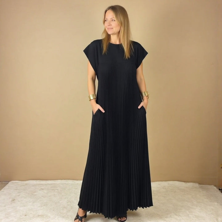 Amelie | Elegant Women's Pleated Maxi Dress Cocktail