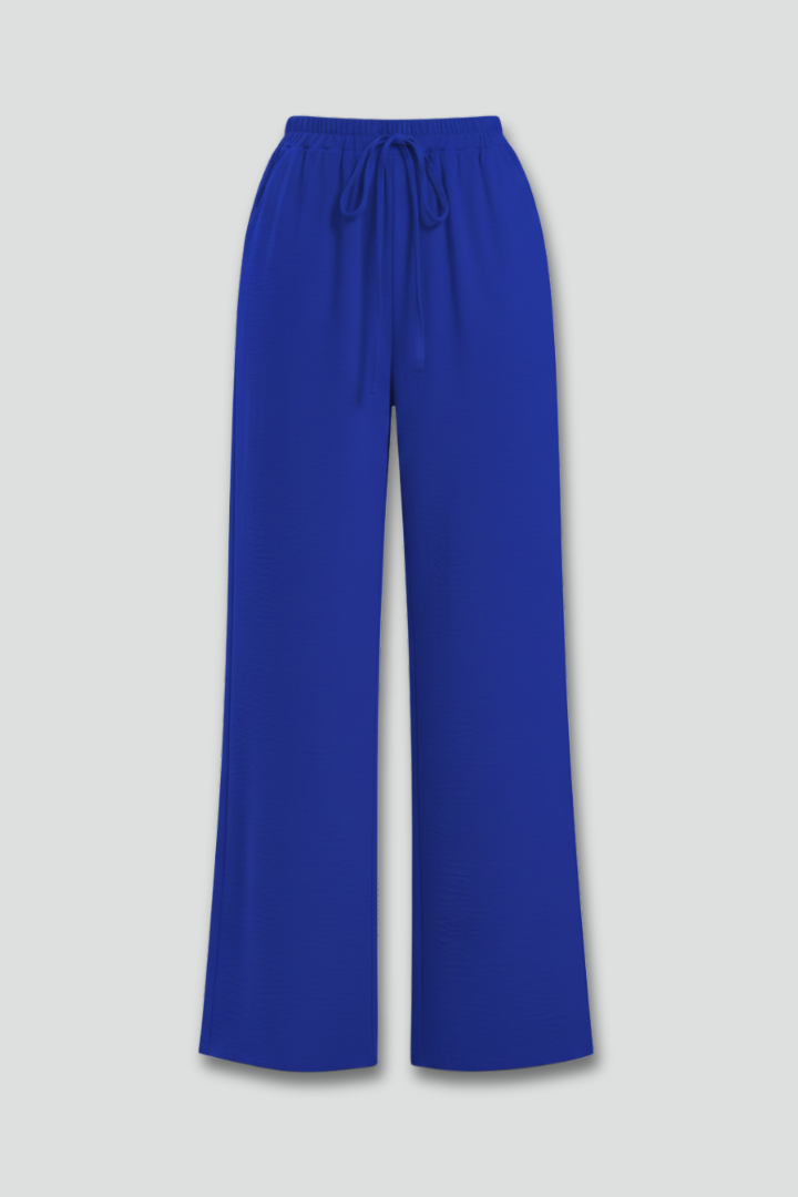 Aria | Women's Palazzo Trousers Drawstring Waist Side Pocket