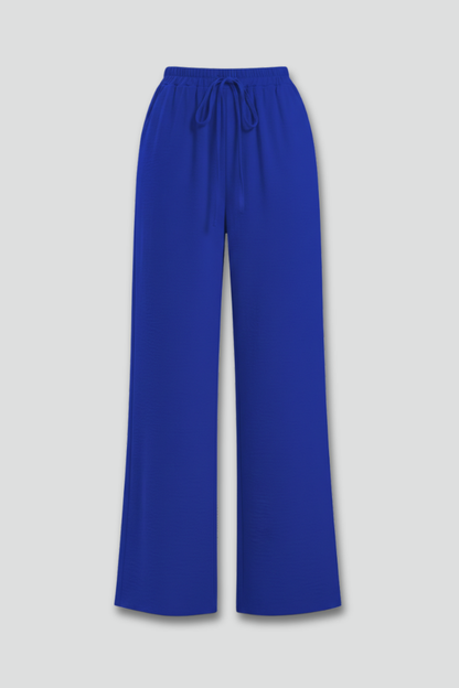 Aria | Women's Palazzo Trousers Drawstring Waist Side Pocket