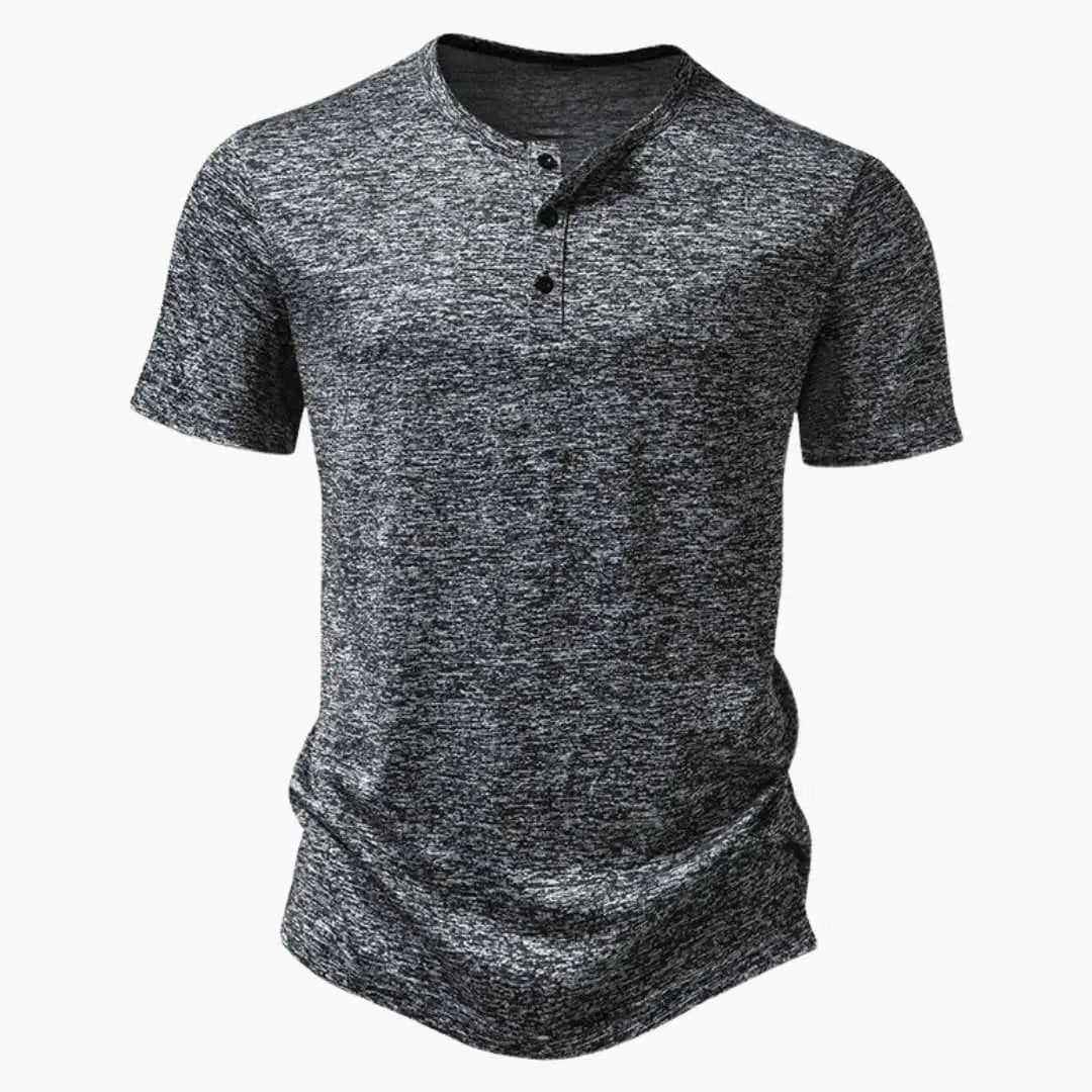 Arthur | Relaxed Men's Short Sleeve Cotton Button T-Shirt