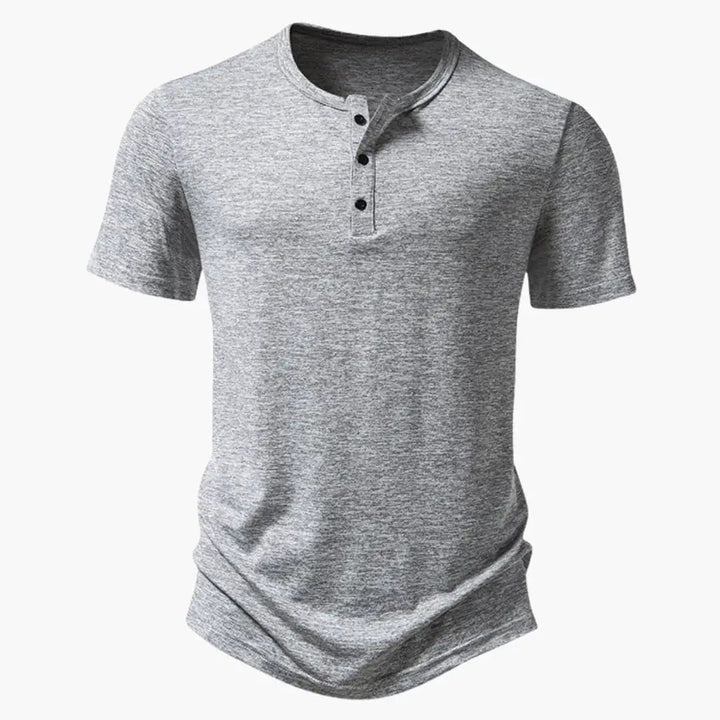 Arthur | Relaxed Men's Short Sleeve Cotton Button T-Shirt