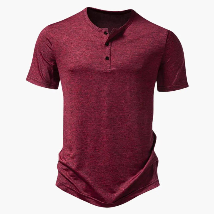 Arthur | Relaxed Men's Short Sleeve Cotton Button T-Shirt