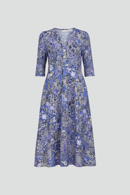 Aveline | Effortless Women's V-Neck Midi Summer Dress