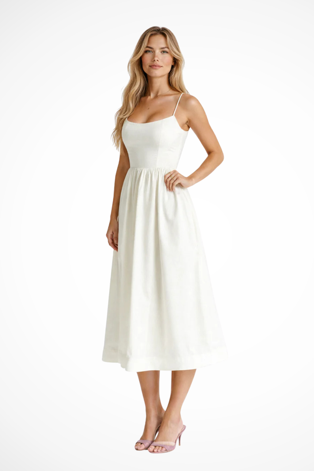 Britney | Sophisticated Women Prom A-Line Midi Dress