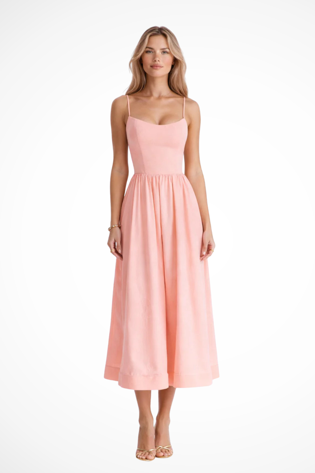Britney | Sophisticated Women Prom A-Line Midi Dress