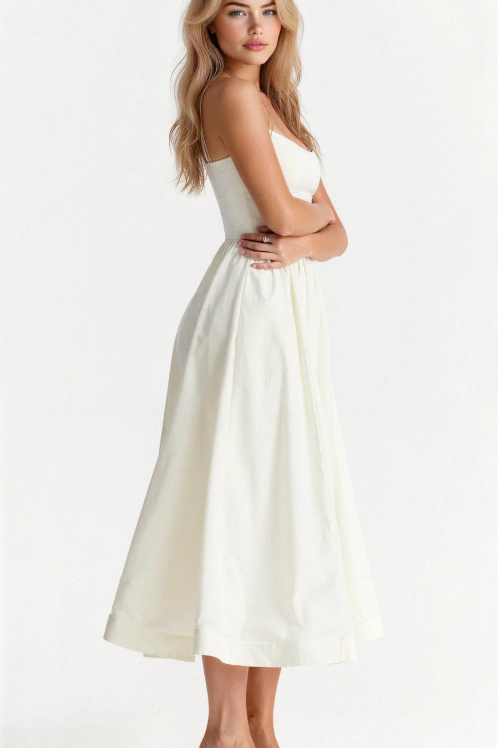Britney | Sophisticated Women Prom A-Line Midi Dress