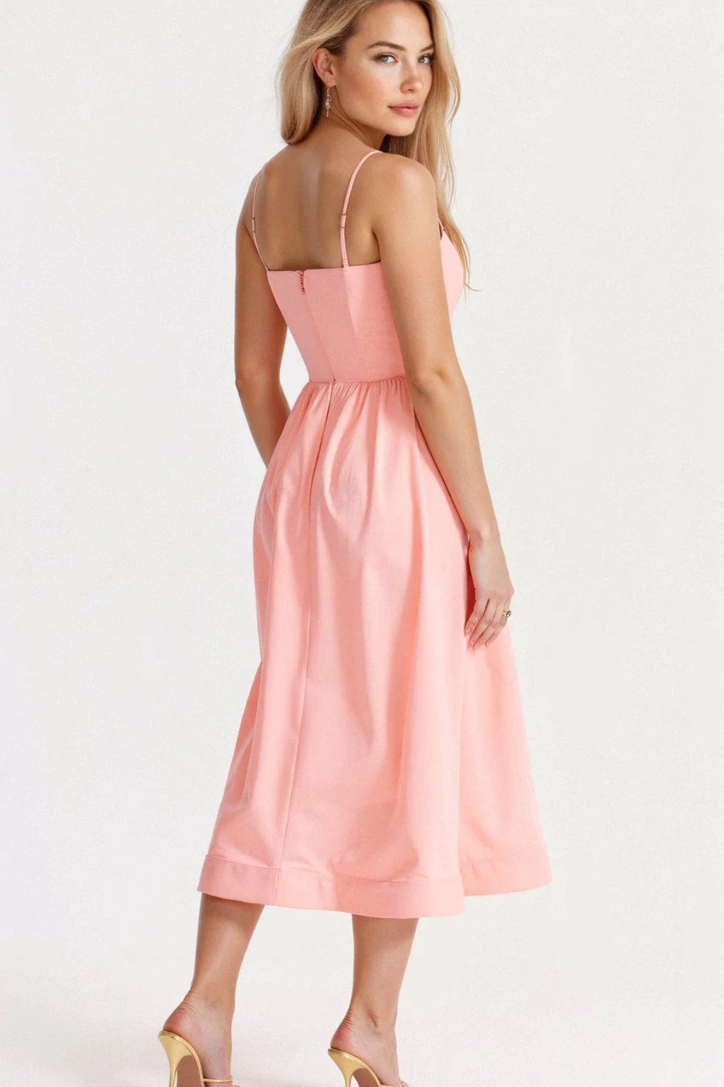 Britney | Sophisticated Women Prom A-Line Midi Dress