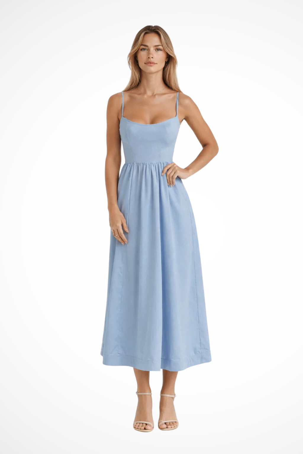 Britney | Sophisticated Women Prom A-Line Midi Dress