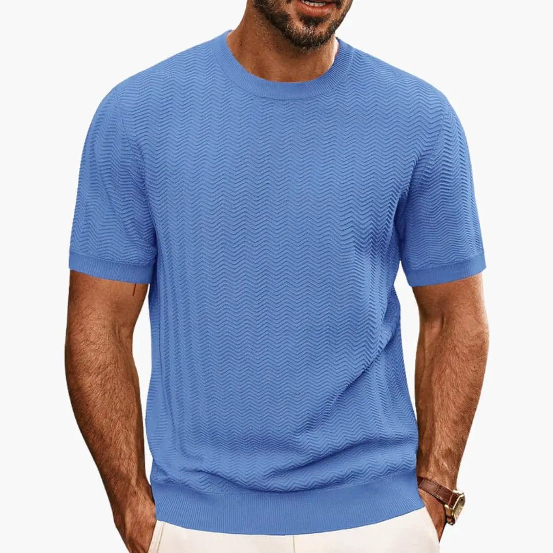Callum | Stylish Men's Crew Neck Textured T-Shirt