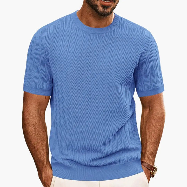 Callum | Stylish Men's Crew Neck Textured T-Shirt