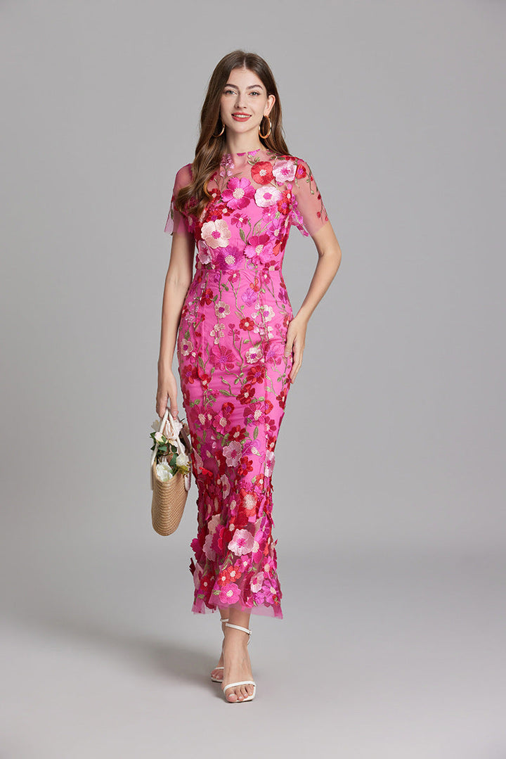 Cecily | Women Sleeveless Floral Maxi Dress Flowing Silhouette