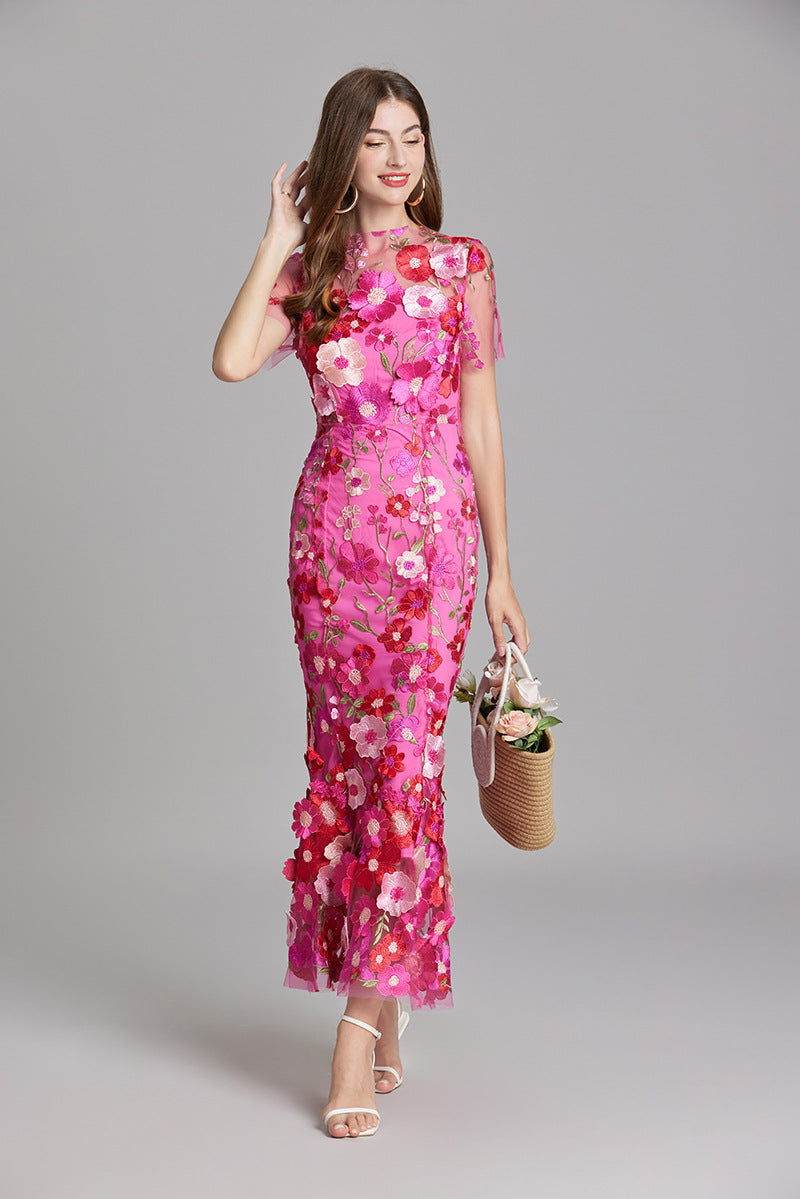Cecily | Women Sleeveless Floral Maxi Dress Flowing Silhouette