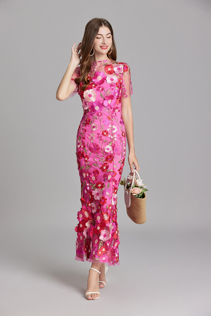 Cecily | Women Sleeveless Floral Maxi Dress Flowing Silhouette