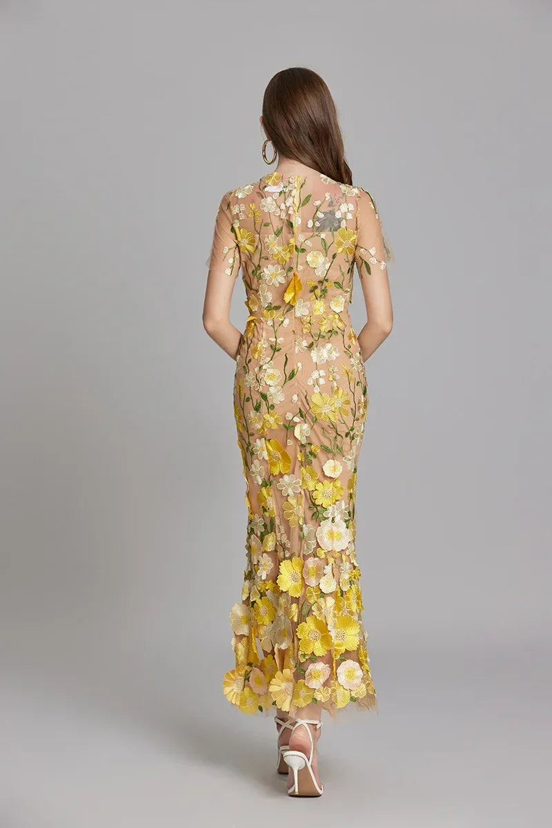 Cecily | Women Sleeveless Floral Maxi Dress Flowing Silhouette