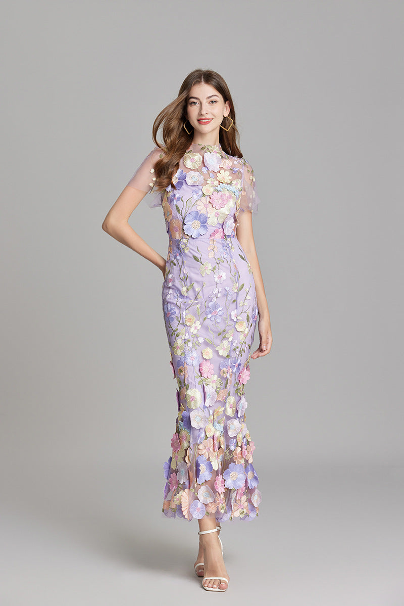 Cecily | Women Sleeveless Floral Maxi Dress Flowing Silhouette