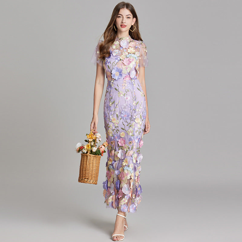 Cecily | Women Sleeveless Floral Maxi Dress Flowing Silhouette