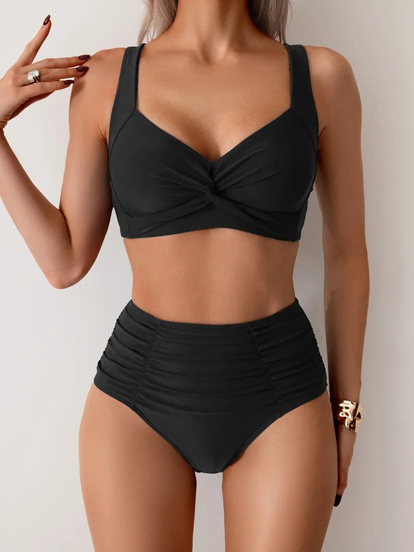 Celeste | Elegant Womens High Waist Bikini Summer