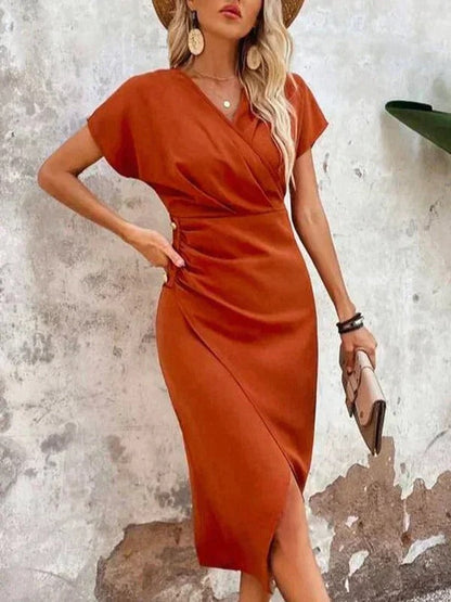 Charlotte | Elegant Women's Wedding Guest Midi Dress